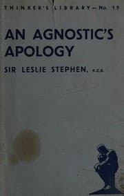 Tapa de An Agnostic's Apology (The Thinker's Library, 19)