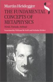 Tapa de The Fundamental Concepts of Metaphysics