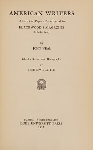 Tapa de American writers