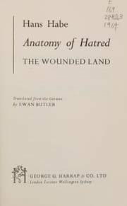 Tapa de Anatomy of hatred