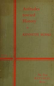 Tapa de Attitudes Toward History Vol. 2 by Kenneth Burke 1937 Hardcover