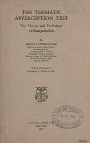 Tapa de The thematic apperception test