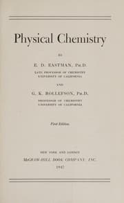 Tapa de Physical chemistry
