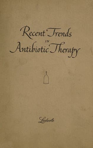 Tapa de Recent trends in antibiotic therapy