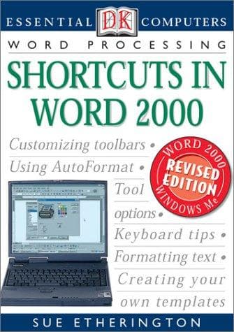 Tapa de Shortcuts in Word 2000