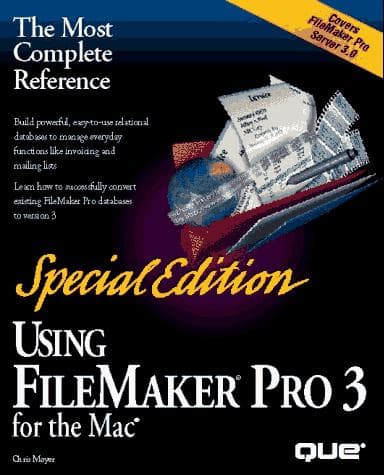 Tapa de Using FileMaker Pro 3 for the Mac