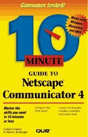 Tapa de 10 minute guide to Netscape Communicator 4