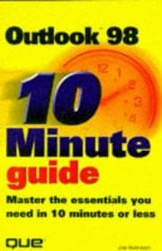 Tapa de 10 minute guide to Microsoft Outlook 98