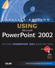 Tapa de Special Edition Using Microsoft Powerpoint 2002
