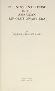 Tapa de Business enterprise in the American revolutionary era ...