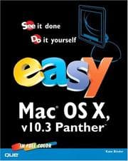 Tapa de Easy Mac OS X v10.3, Panther