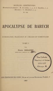 Tapa de Apocalypse de Baruch