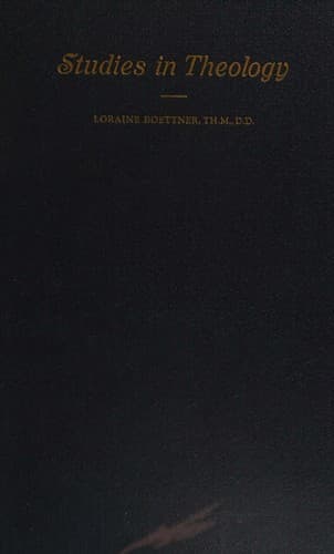 Tapa de Studies in Theology