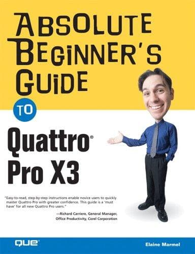 Tapa de Absolute beginner's guide to Quattro Pro X3