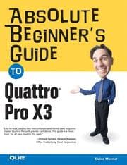 Tapa de Absolute beginner's guide to Quattro Pro X3