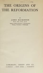 Tapa de The origins of the reformation