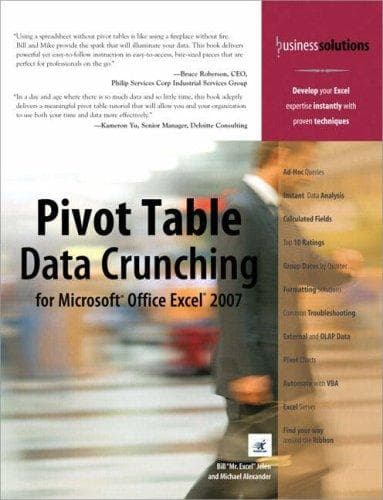 Tapa de Pivot Table Data Crunching for Microsoft Office Excel 2007 (Business Solutions)