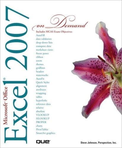 Tapa de Microsoft Office Excel 2007 On Demand