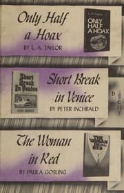 Tapa de Only Half a Hoax / Short Break in Venice / The Woman in Red (Detective Book Club)