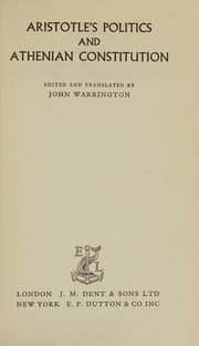 Tapa de Politics, and, Athenaion politica