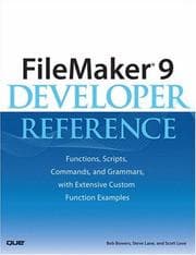 Tapa de FileMaker X developer reference