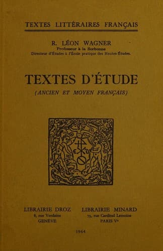 Tapa de Textes d'Etude.