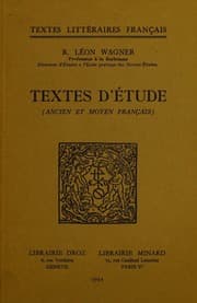 Tapa de Textes d'Etude.