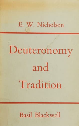 Tapa de Deuteronomy and tradition