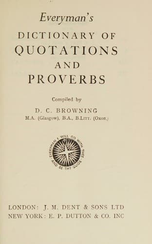 Tapa de EVERYMAN'S DICTIONARY OF QUOTATIONS & PROVERBS