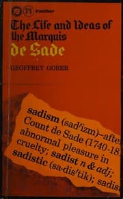 Tapa de The life and ideas of the Marquis de Sade