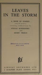 Tapa de Leaves In The Storm - A Book Of Diaries
