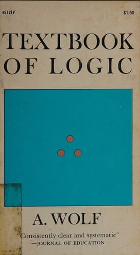 Tapa de Textbook of logic