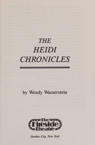 Tapa de The Heidi Chronicles
