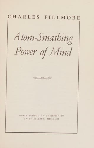 Tapa de Atom-smashing power of mind