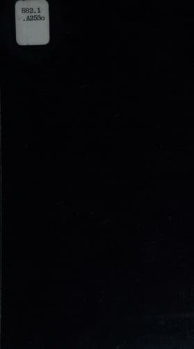 Tapa de Aeschylus I - Oresteia