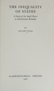 Tapa de The inequality of states