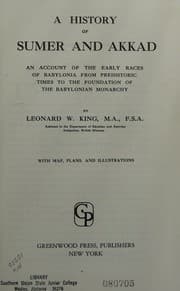 Tapa de History of Sumer and Akkad