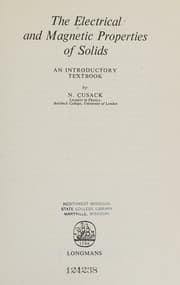 Tapa de The Electrical and Magnetic Properties of Solids