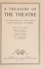 Tapa de A TREASURY OF THE THEATRE