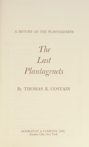 Tapa de The last Plantagenets