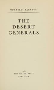 Tapa de The Desert Gernerals