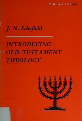 Tapa de INTRODUCTING OLD TESTAMENT THEOLOGY.