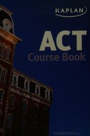Tapa de Kaplan ACT Course Book