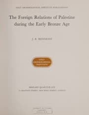 Tapa de The foreign relations of Palestine during the Early Bronze Age