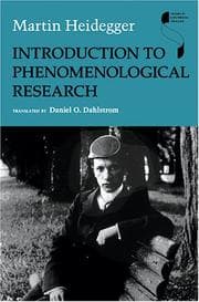 Tapa de Introduction to phenomenological research