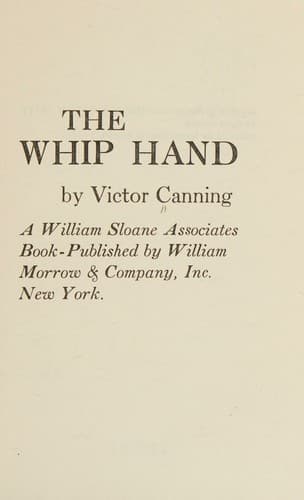 Tapa de The Whip Hand