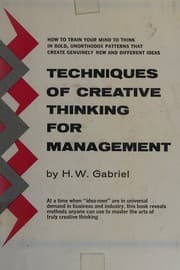 Tapa de Techniques of Creative Thinking for Management