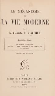Tapa de Le mécanisme de la vie moderne. 1ère série