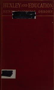Tapa de Huxley And Education