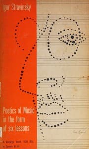 Tapa de Poetics of music in the form of six lessons
